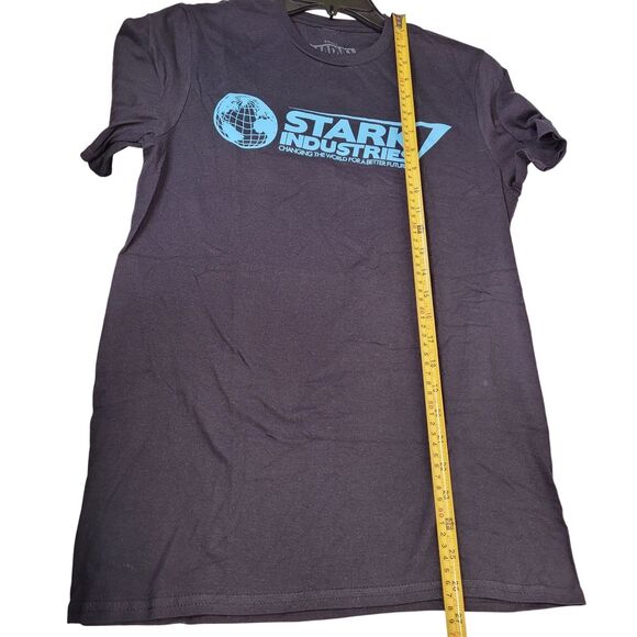 Marvel Stark Industries Women's Graphic T-Shirt Small Black Crewneck Cotton New - Picture 7 of 7